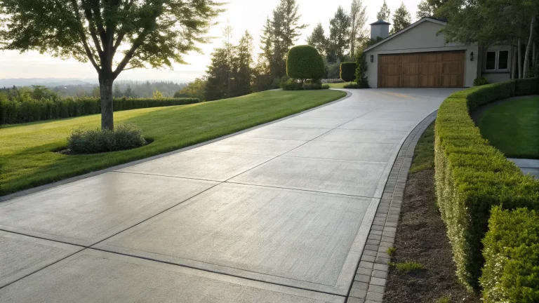 concrete driveway